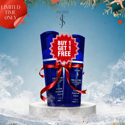 Skin Jewells Fresh Start Foam Face Cleanser – Exfoliates, Prevents Breakouts & Removes Makeup for Oily, Acne-Prone & Sensitive Skin – Refreshing Daily Skincare for Clear Complexion