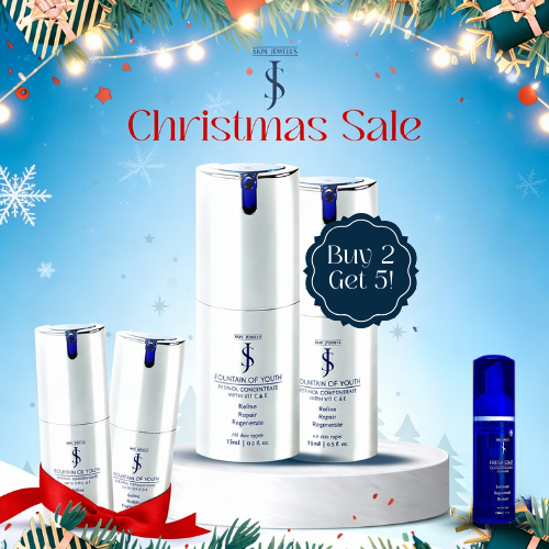 Skin Jewells Fountain of Youth Retinol Concentrate with Vitamin C & E, Anti-Aging Serum, 30ml – Reduces Fine Lines, Wrinkles & Dark Spots, Brightens & Firms Skin, Lightweight & Non-Irritating